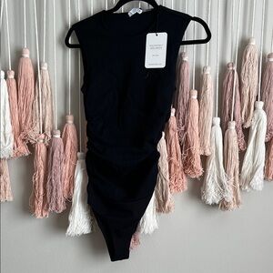 S’edge Black Sleeveless Bodysuit size xs